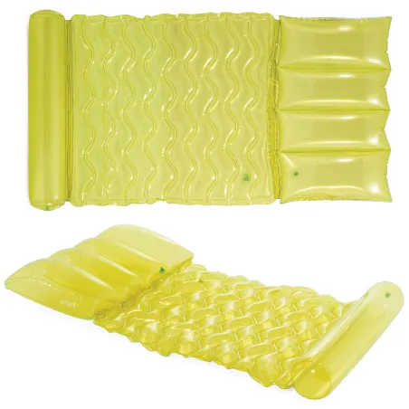 Limetten-grüne aufblasbare Schwimmmatte Intex 58725, ideal für entspannende Tage am Wasser