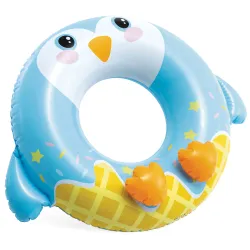 Bunter Pinguin Schwimmring 81 cm, perfekt für den Strand