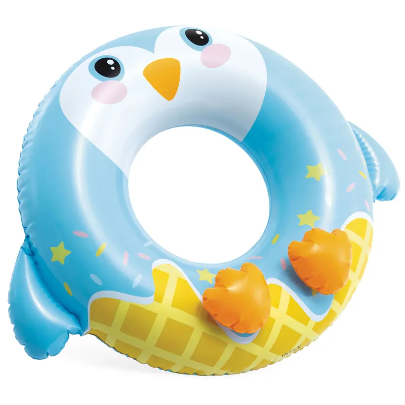 Bunter Pinguin Schwimmring 81 cm, perfekt für den Strand