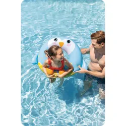 Pinguin Schwimmring 81 cm, ideal für Spaß im Garten