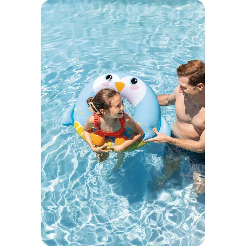 Pinguin Schwimmring 81 cm, ideal für Spaß im Garten