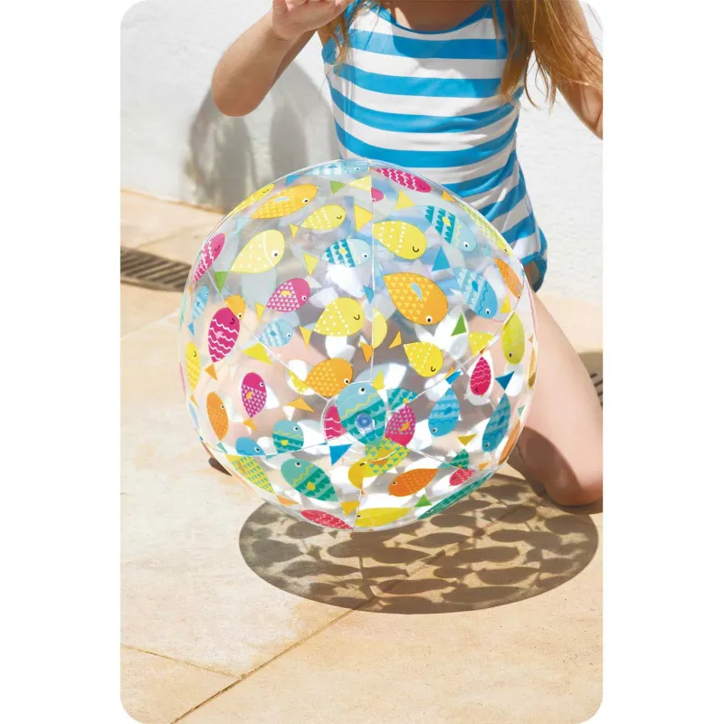Robuster Strandball, 51 cm, ideal für Wasserspaß und Strandspiele