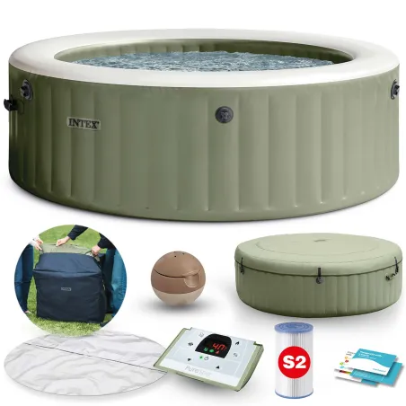 Aufblasbarer Whirlpool für 6 Personen mit Hydromassage, ideal für den Garten