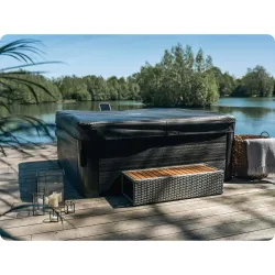 Aufblasbares SPA Oslo für 6 Personen, bequem und einfach im Garten zu verwenden
