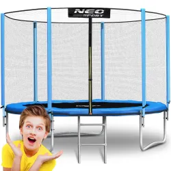 Neo-Sport Gartentrampolin 6ft/183cm mit äußerem Netz und Leiter