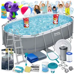 Bestway 56620 Stahlrahmen Pool 427 x 250 x 100 cm 18in1