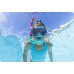 Bestway 25046 Schnorchel-Set für Jugendliche in Blau, ideal für aktive Jugendliche