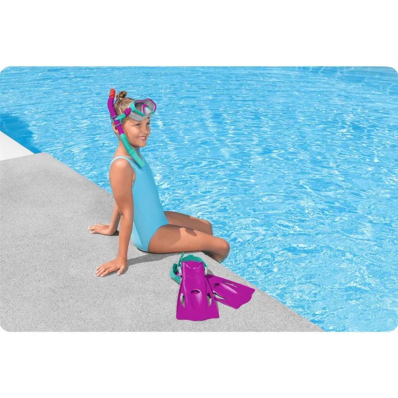 Bestway 25046 Schnorchel-Set für Jugendliche, ideal für den Einsatz am Strand und im Pool