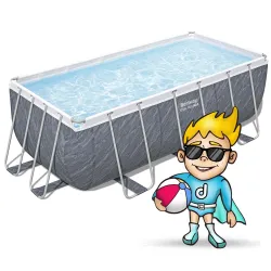 Gartenpool mit robuster Konstruktion, ideal für Familien mit Kindern