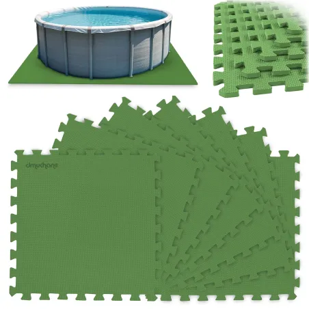 Schaumstoffmatte unter Pool 50 x 50 cm, 8 Stück, Zubehör für Schwimmbäder