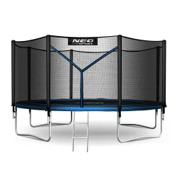 Neo-Sport Gartentrampolin 13ft/404cm mit Außennetz und Leiter