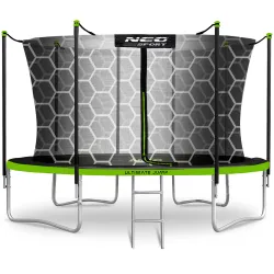 Gartentrampolin 13ft/404cm mit inneren Netz und Leiter Neo-Sport