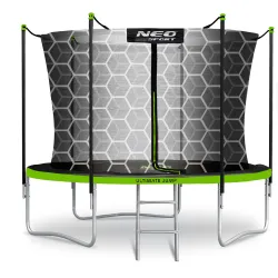 Gartentrampolin 6ft/183cm mit innernetzem und Leiter Neo-Sport