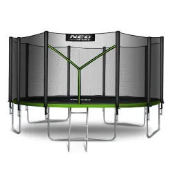 Neo-Sport Gartentrampolin 15ft/465cm mit Außennetz und Leiter