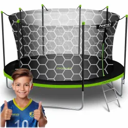 Neo-Sport Gartentrampolin 15ft/465cm mit Innenschutznetz und Leiter