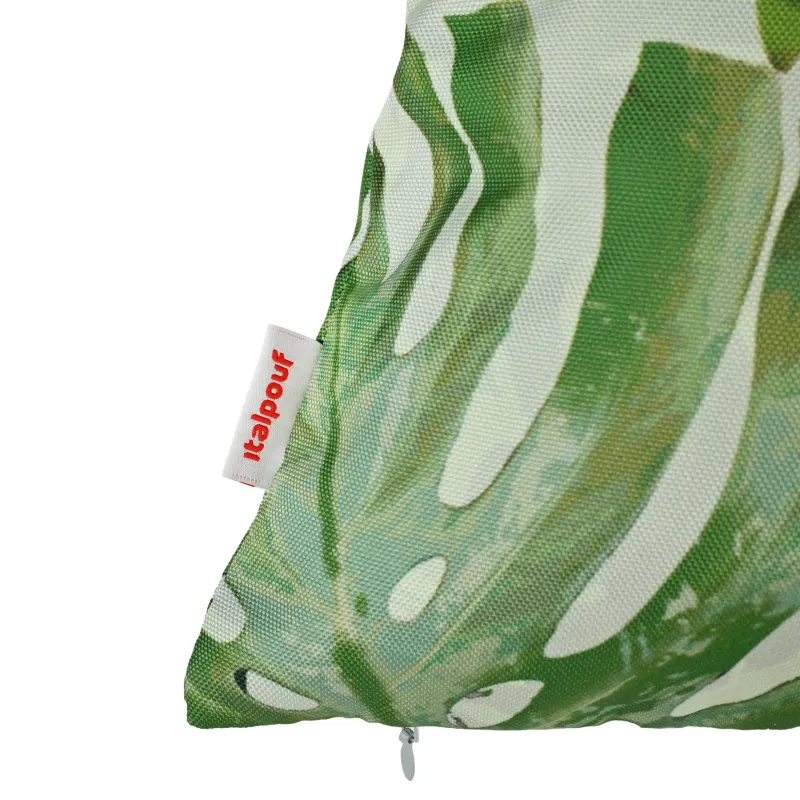 Rechteckiges Outdoor-Kissen in Limettengrün, ideal für den Garten