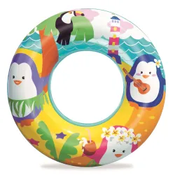 Bunter Schwimmring für Kinder, ideal für Strandtage