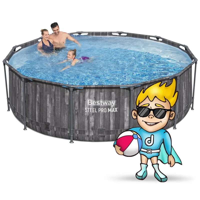 Stahlrahmen-Pool 366 x 100 cm, ideal zum Entspannen im Garten, Bestway 5614X