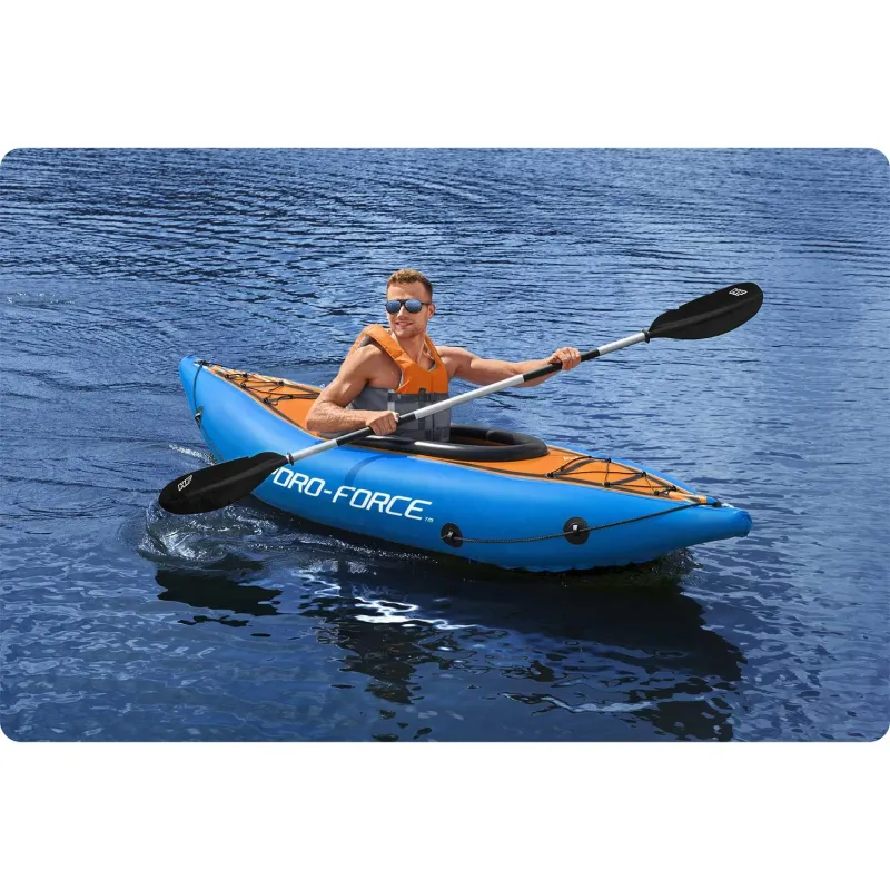 Aluminium Paddel 230 cm Bestway 62174 in Silber, ideal für Schlauchboote