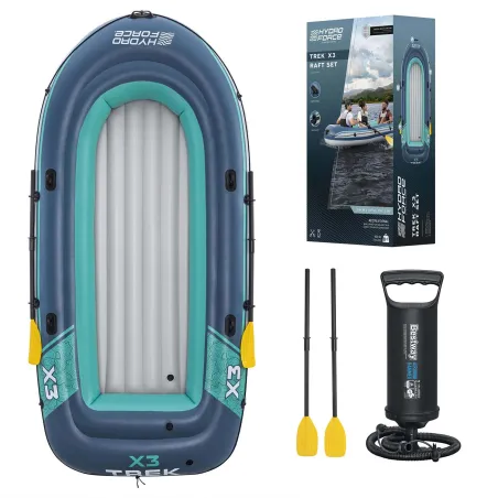 Trek X3 Schlauchboot 294 x 137 cm, robustes aufblasbares Boot für den Wassersport