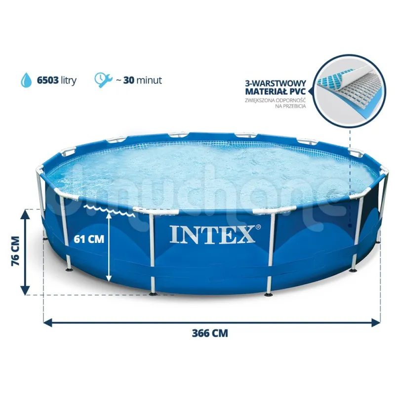 INTEX 28210 Gartenpool, aus strapazierfähigen Materialien für langanhaltende Nutzung