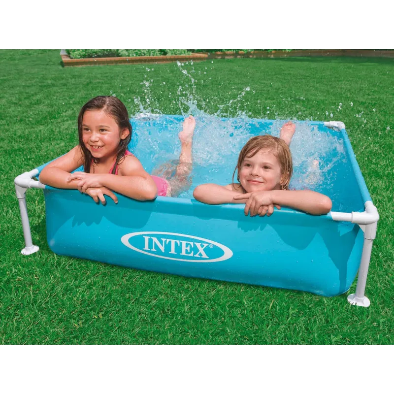 Bunter Kinder Stahlrahmenpool, ideal für den Garten im Sommer