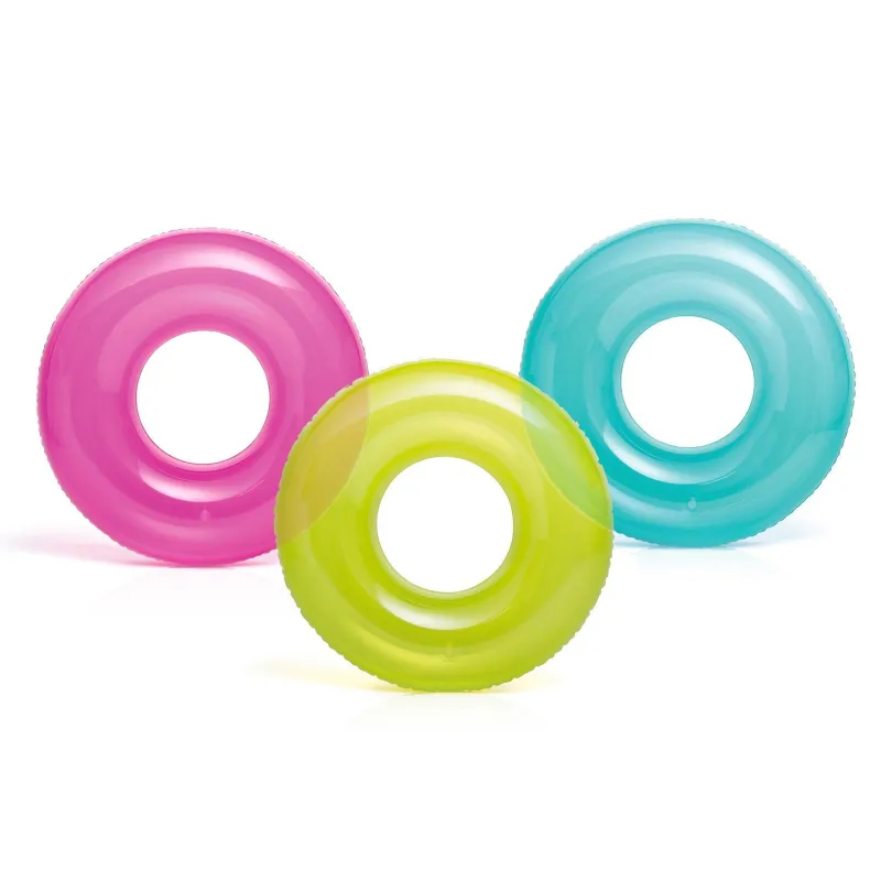 Blaues Schwimmring für Kinder mit einem Durchmesser von 76 cm aus strapazierfähigem PVC