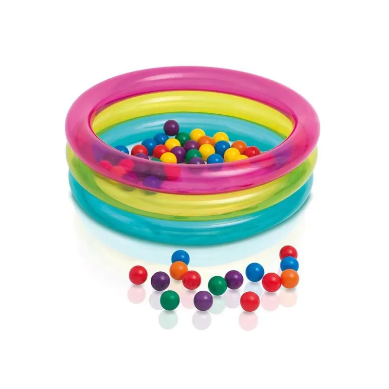 Aufblasbarer Bällebad 86 x 25 cm, ideal für Kinder, sicher und bunt