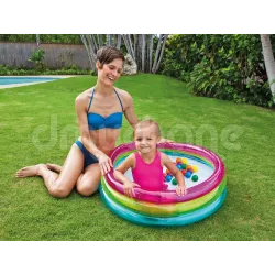 Bunter aufblasbarer Bällebad für Kinder, ideal für Spaß zu Hause oder im Garten