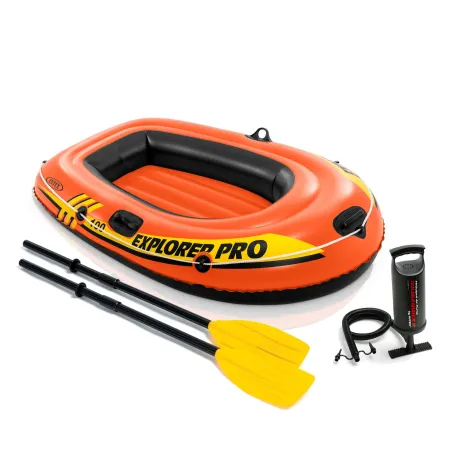 INTEX 58355 Explorer Pro 100 3-in-1, robuster Schlauchboot für Wasserabenteuer