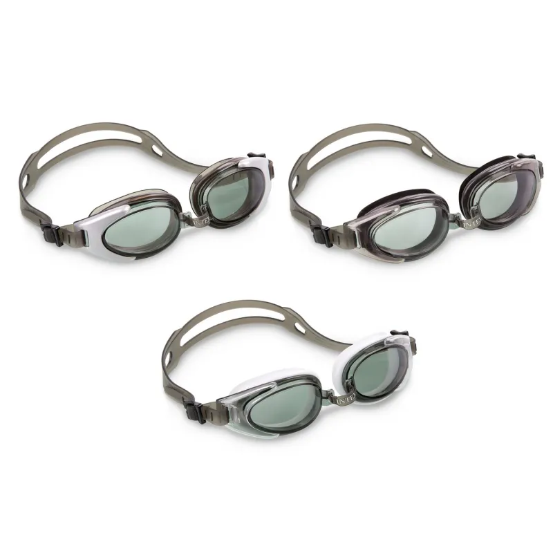 Sportbrille INTEX 55685 in Weiß, ideal für Wassersport und Schwimmen