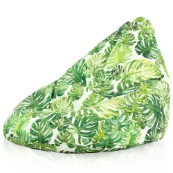 Sitzsack mit Rückenlehne XXL Drop - Premium Print-Stoff