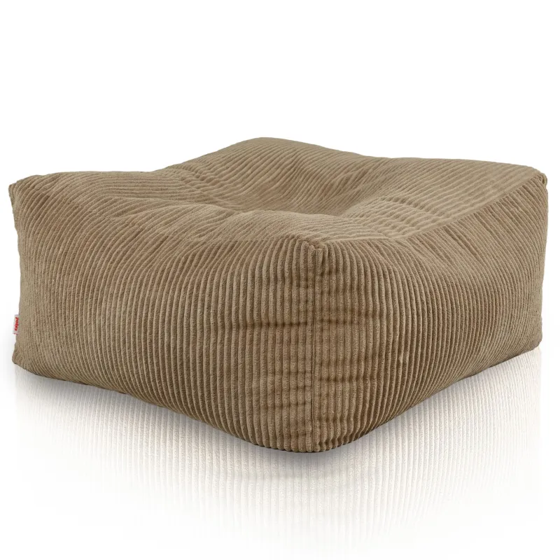 Pouf, Hocker und Tisch in einem – Florenz aus Cord
