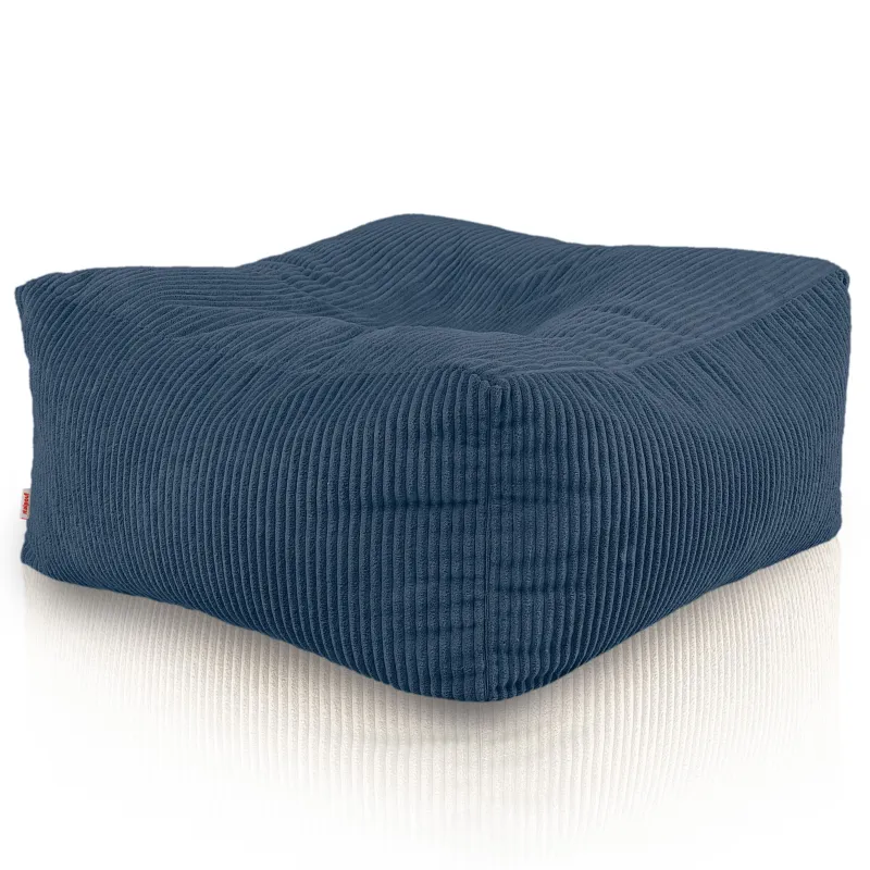 Pouf, Hocker und Tisch in einem – Florenz aus Cord