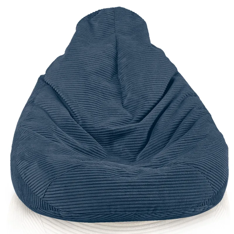 Cord-Sitzsack mit Rückenlehne für Erwachsene XXL