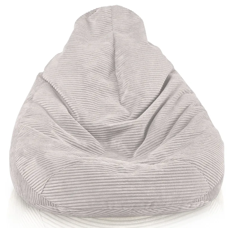Cord-Sitzsack mit Rückenlehne für Erwachsene XXL