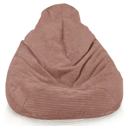 Cord-Sitzsack mit Rückenlehne für Erwachsene XXL