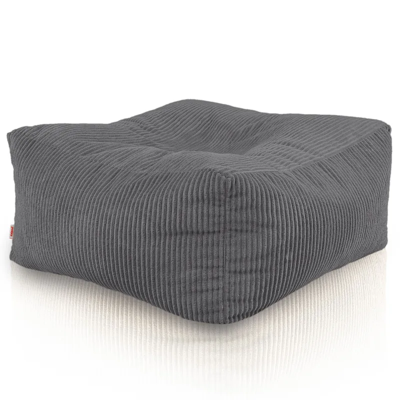 Pouf, Hocker und Tisch in einem – Florenz aus Cord