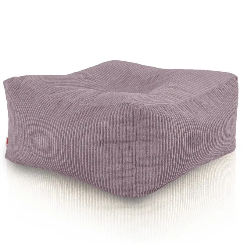 Pouf, Hocker und Tisch in einem – Florenz aus Cord