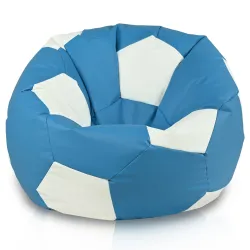 Fußball Sitzsack Sessel XL für Kinder - Kunstleder