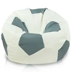 Fußball Sitzsack Sessel XL für Kinder - Kunstleder