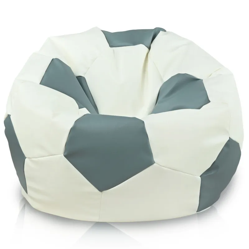 Fußball Sitzsack Sessel XL für Kinder - Kunstleder
