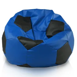 Fußball Sitzsack Sessel XL für Kinder - Kunstleder