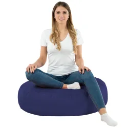 Bodenkissen Rund Monaco 90 cm Kunstleder | Italpouf