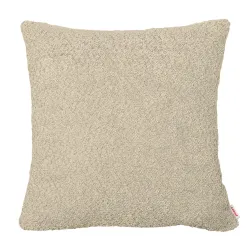 Quadratisches Dekokissen 45 x 45 cm - Teddy-Bouclé