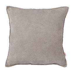 Quadratisches Dekokissen 45 x 45 cm - Struktur-Velours Dot