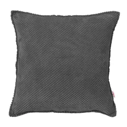 Quadratisches Dekokissen 60 x 60 cm - Struktur-Velours Dot