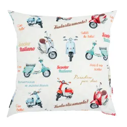 Quadratisches Dekokissen - Premium Print-Stoff