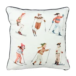 Quadratisches Dekokissen 45 x 45 cm - Premium Print-Stoff