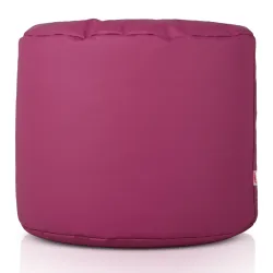 Pouf Runder Sitzhocker Zylinder - Kunstleder